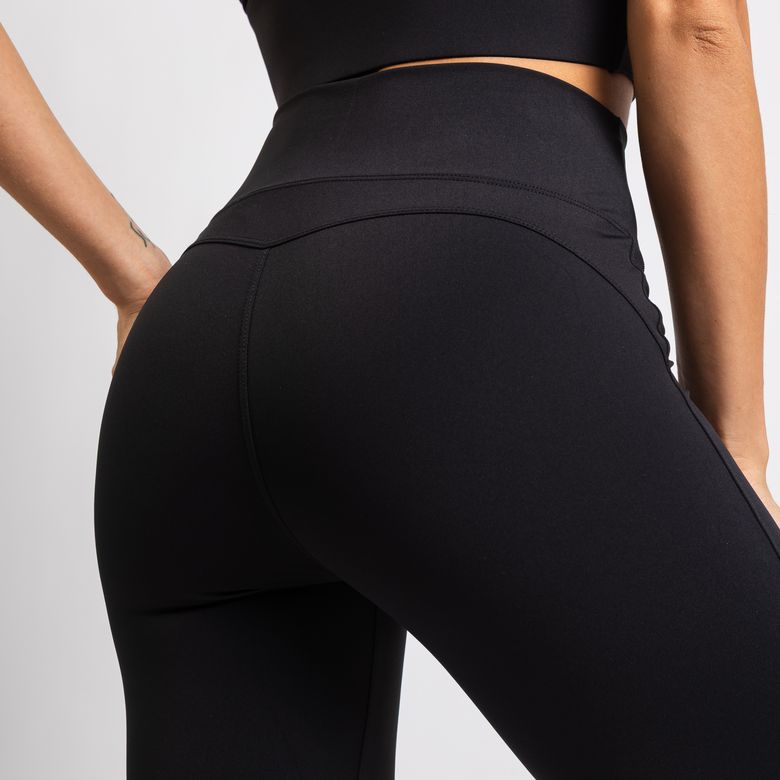 Legging Fitness Bailarina Empina Bumbum Poliamida Premium Preto LG2368