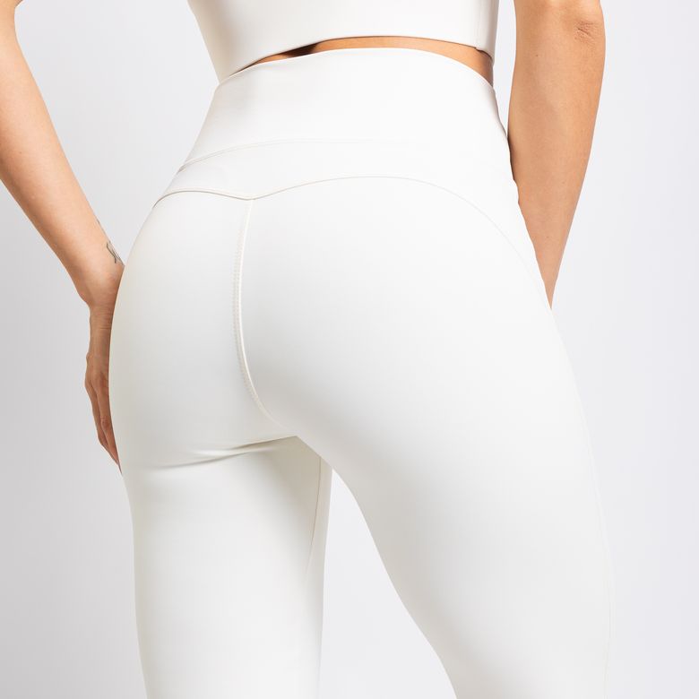 Legging Fitness Bailarina Empina Bumbum Poliamida Premium Off White LG2370