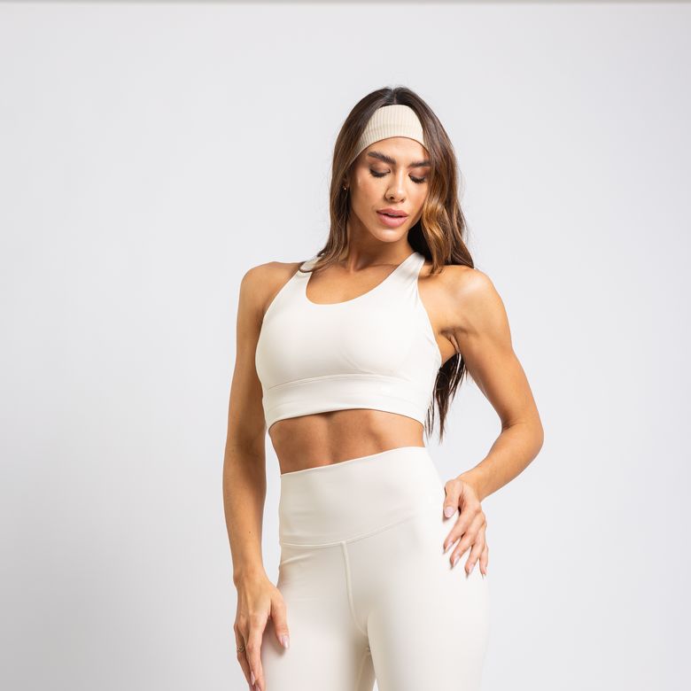 Top Fitness Frente Dupla Bojo Embutido Premium Bege TP1831